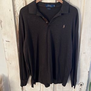 Ralph Lauren - Brown long sleeve polo